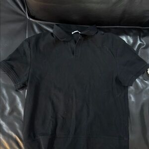 ZARA Men's Black Polo Shirt